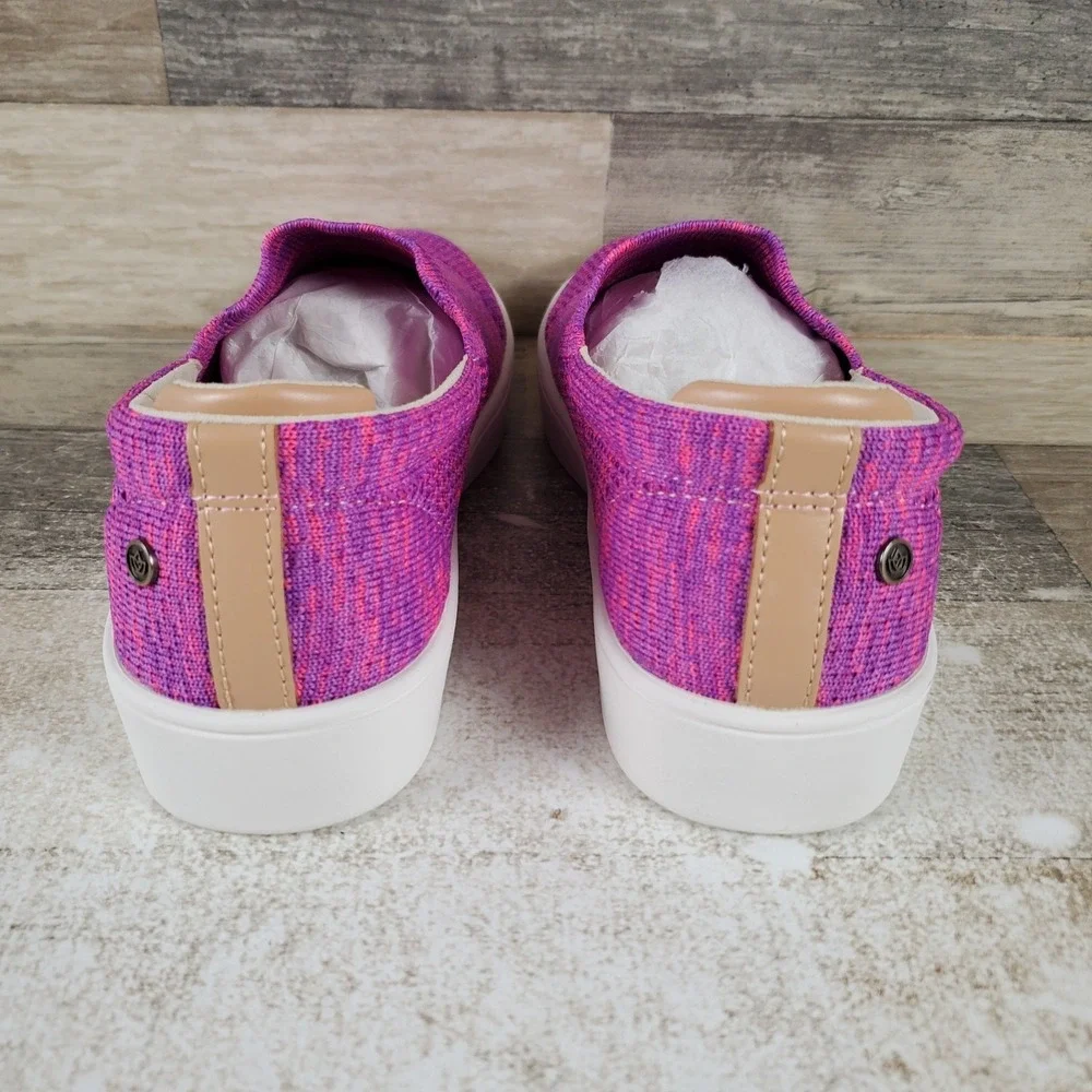 Spenco Bahama Womens Shoes Sz 6.5 W Blush Coastal Knit Cushioned Slip-On Sneaker